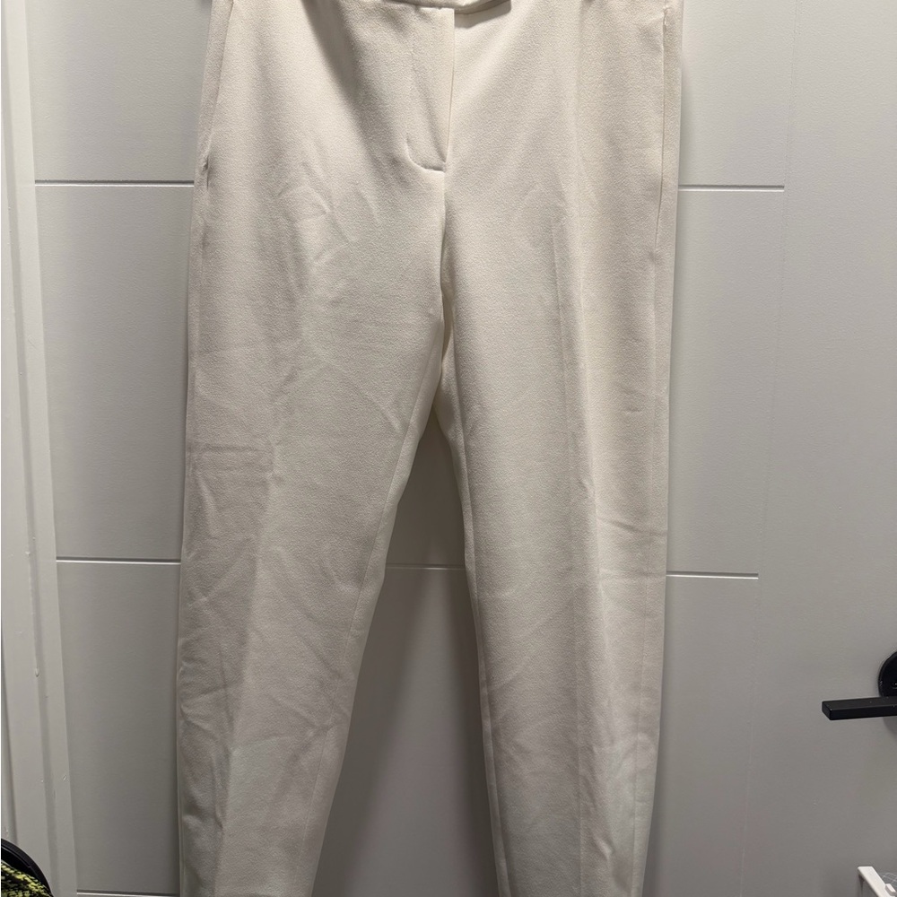 DKNY Cream Straight Leg Pants